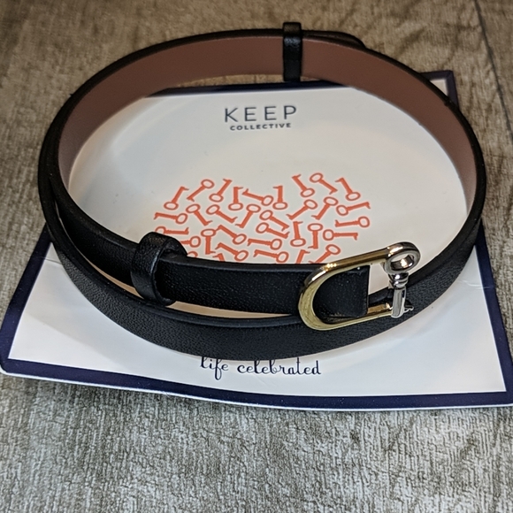 KEEP Collective Jewelry - KEEP Collective Black/Tan Double Wrap Reversible